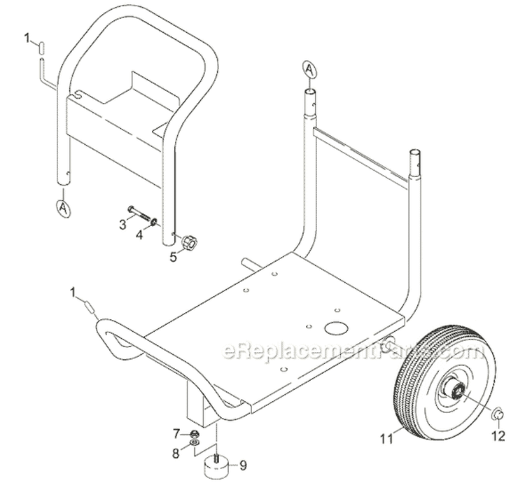 Page A Diagram and Parts List for K9000G K 9000 G 1.187-105.0 Karcher Pressure Washer