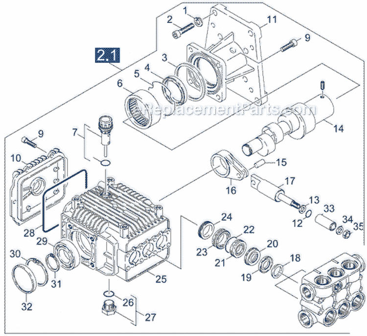 Page C Diagram and Parts List for K9000G K 9000 G 1.187-105.0 Karcher Pressure Washer