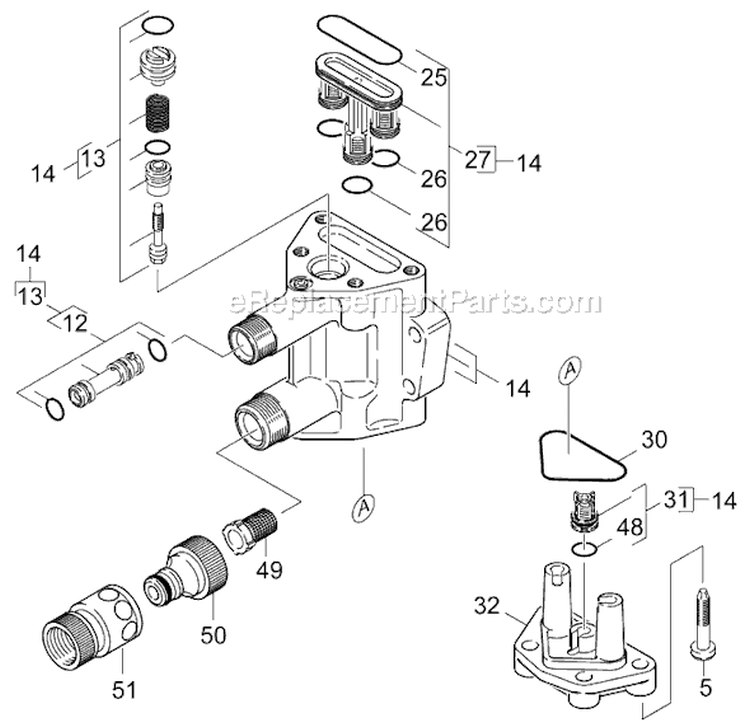 Page F Diagram and Parts List for KRACING K Racing 1.855-940.0 Karcher Pressure Washer