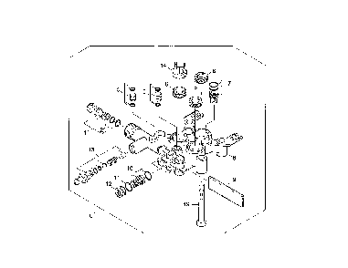 Cylinder Head Diagram and Parts List for G2300IB  Karcher Pressure Washer