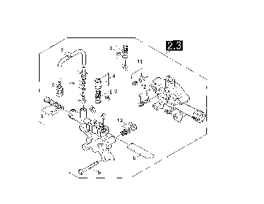 Valves Diagram and Parts List for K2400HH  Karcher Pressure Washer