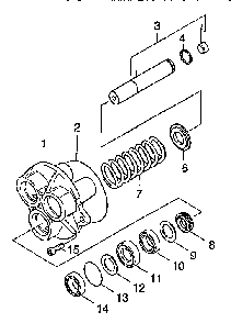 Piston Diagram and Parts List for HD1050BX  Karcher Pressure Washer