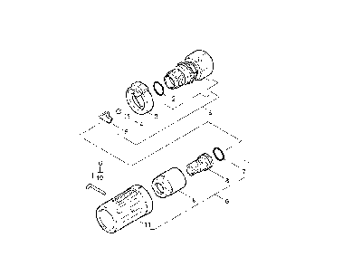 Triple Jet Nozzle Diagram and Parts List for K2400HH  Karcher Pressure Washer