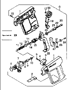 Trigger gun Diagram and Parts List for HD1050BX  Karcher Pressure Washer