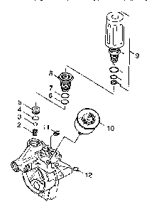Spill valve Diagram and Parts List for HD1050BX  Karcher Pressure Washer