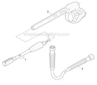 Page K Diagram and Parts List for K4400G 1.133-208.0 Karcher Pressure Washer