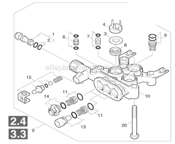 Page C Diagram and Parts List for K4400G 1.133-208.0 Karcher Pressure Washer