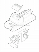 Housing 1 Diagram and Parts List for K580  Karcher Pressure Washer