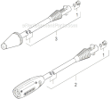 Part Location Diagram of 2.643-244.0 Karcher Rotary Nozzle