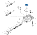 Part Location Diagram of 6.964-030.0 Karcher Valve Plug