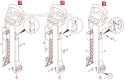 Handle Assembly Diagram and Parts List for K395M-PLUS K 395 M-Plus 1.141-966.0 Karcher Pressure Washer