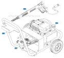 Page M Diagram and Parts List for K5800GH K 5800 GH 1.194-103 Karcher Pressure Washer