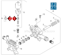 Page E Diagram and Parts List for K5800GH K 5800 GH 1.194-103 Karcher Pressure Washer
