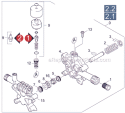 Page E Diagram and Parts List for K6000GH K 6000 GH 1.194-109.0 Karcher Pressure Washer