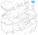 Water Tank Diagram and Parts List for PUZZI100  Karcher Steamer