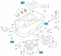 Housing Drawer Complete Diagram and Parts List for PUZZI100  Karcher Steamer