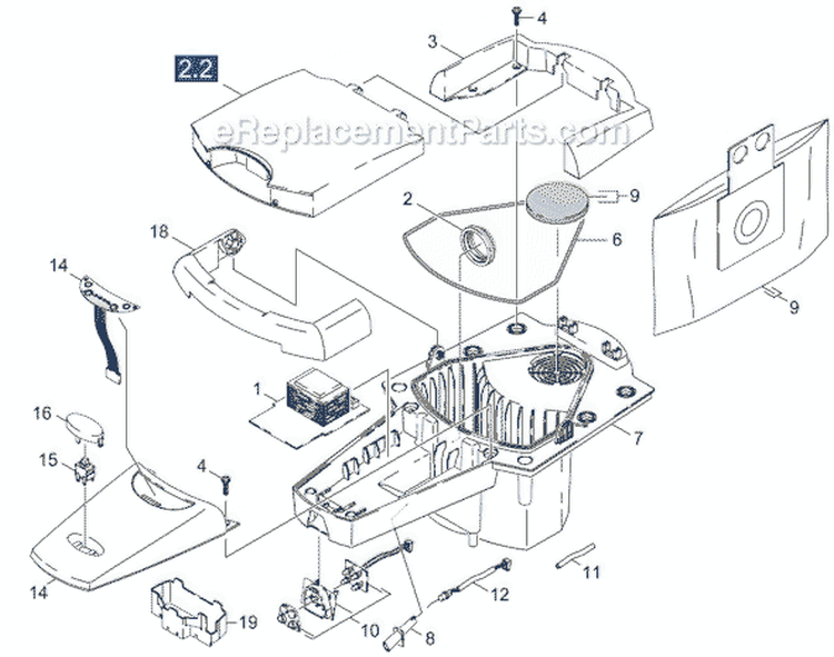 Page F Diagram and Parts List for RC3000 RC 3000 1.269-101.0 Karcher Robotic Vacuum