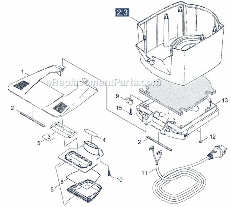 Page I Diagram and Parts List for RC3000 RC 3000 1.269-101.0 Karcher Robotic Vacuum