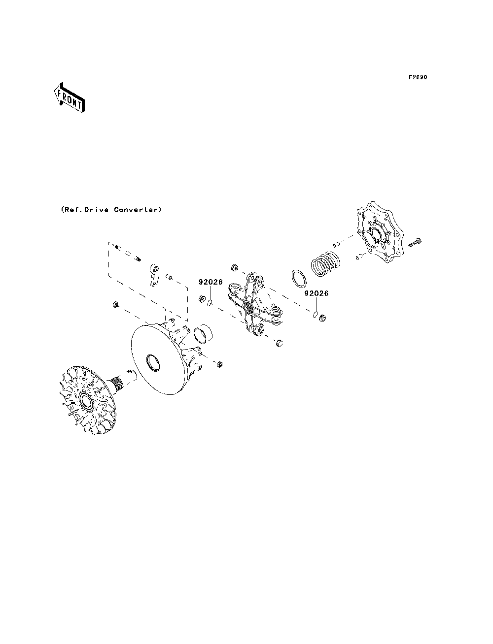 Optional Parts Diagram and Parts List for KRF750RDF 2013 Kawasaki Lawn Tractor Accessories