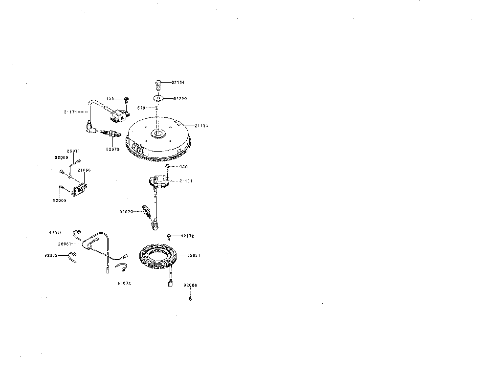 Electronic-equipment Diagram and Parts List for FR600V-AS00  Kawasaki Engine
