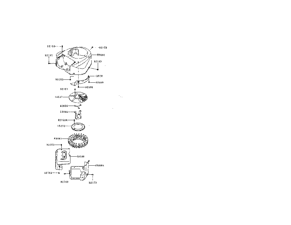 Cooling-equipment Diagram and Parts List for FR651V-AS07  Kawasaki Engine
