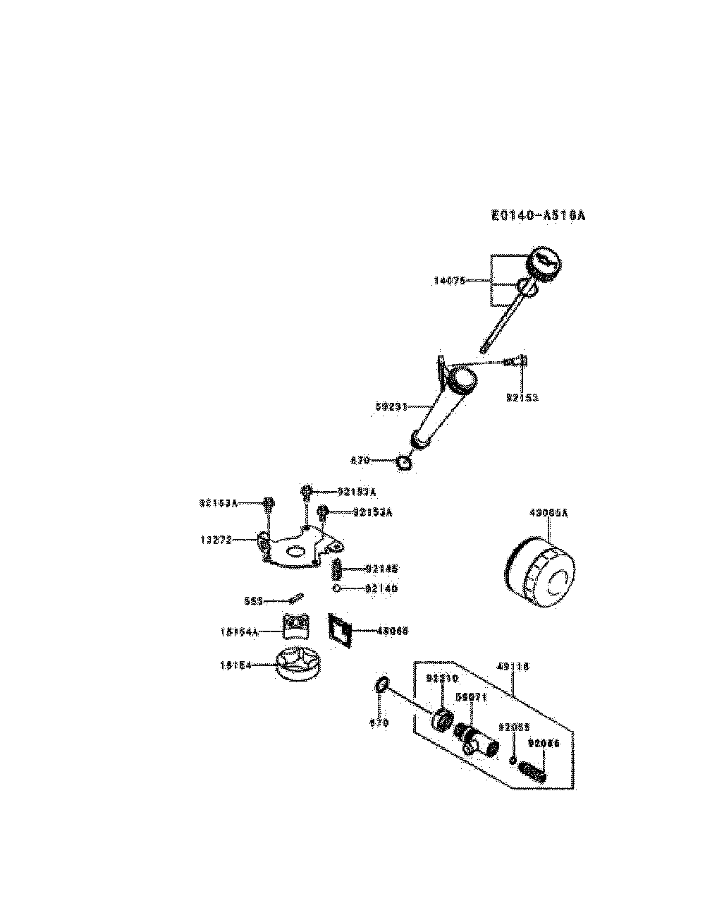 Lubrication-equipment Diagram and Parts List for FR651V-AS28  Kawasaki Engine