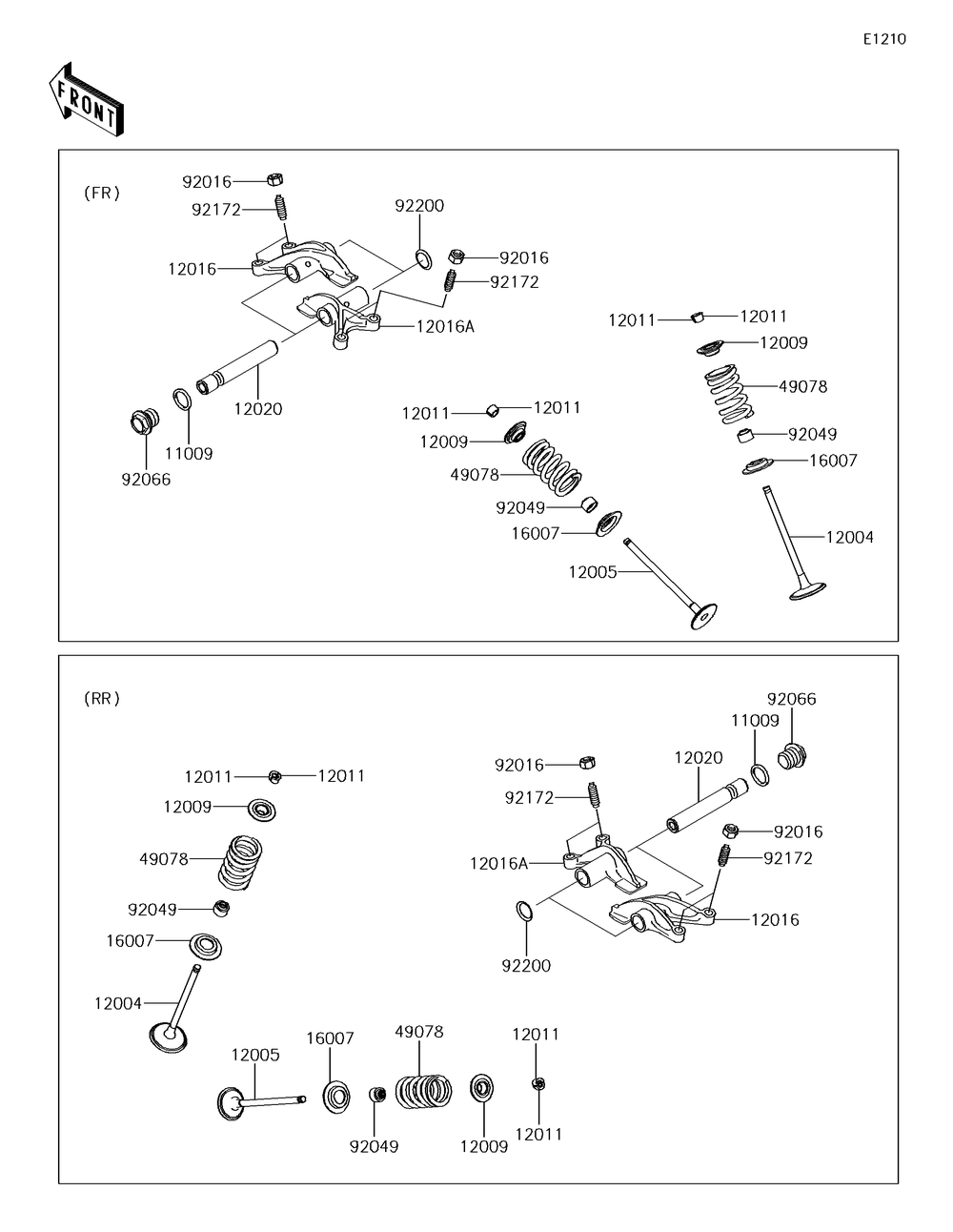 Valve Diagram and Parts List for KRF800GJF 2018 Kawasaki Lawn Tractor Accessories