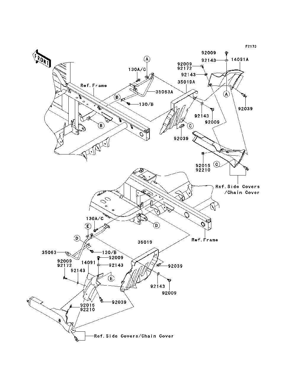 Flap Diagram and Parts List for KAF620PDF 2013 Kawasaki Lawn Tractor Accessories