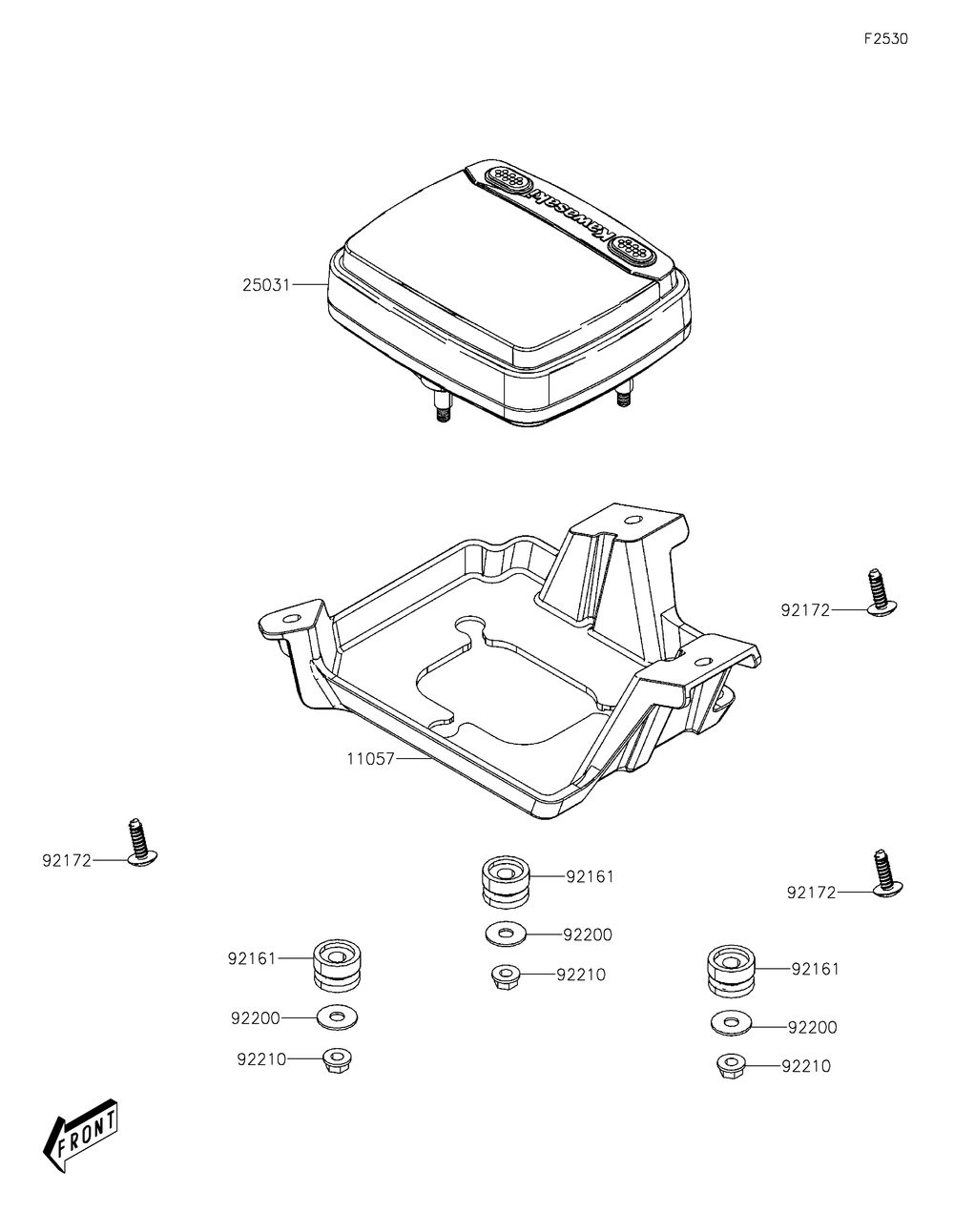 Meter Diagram and Parts List for KAF700CMFNN 2021 Kawasaki Lawn Tractor Accessories