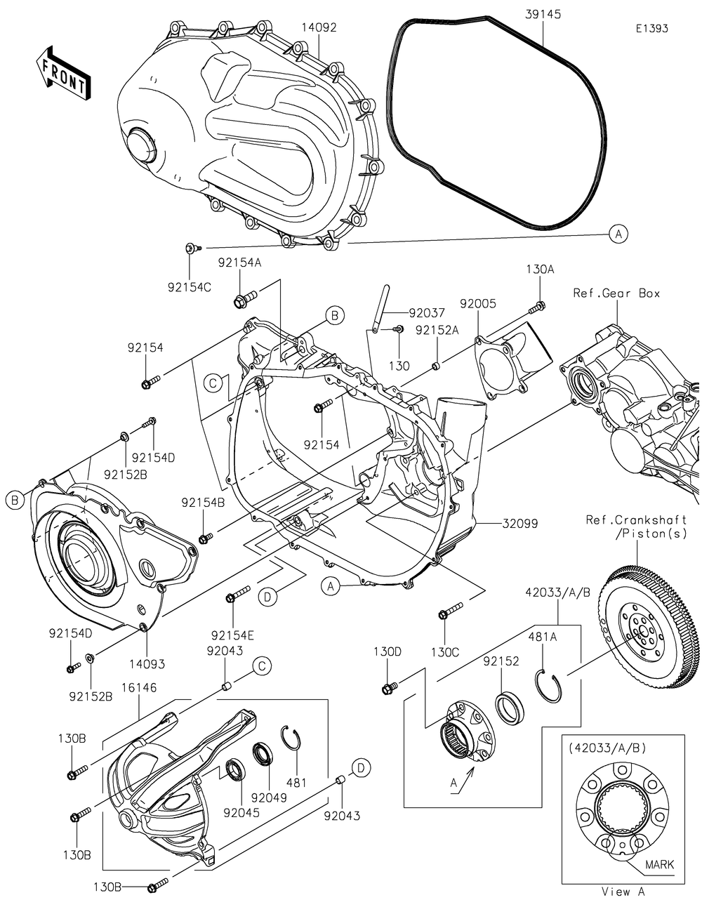 Converter Cover Diagram and Parts List for KAF820CMFNL 2021 Kawasaki Lawn Tractor Accessories