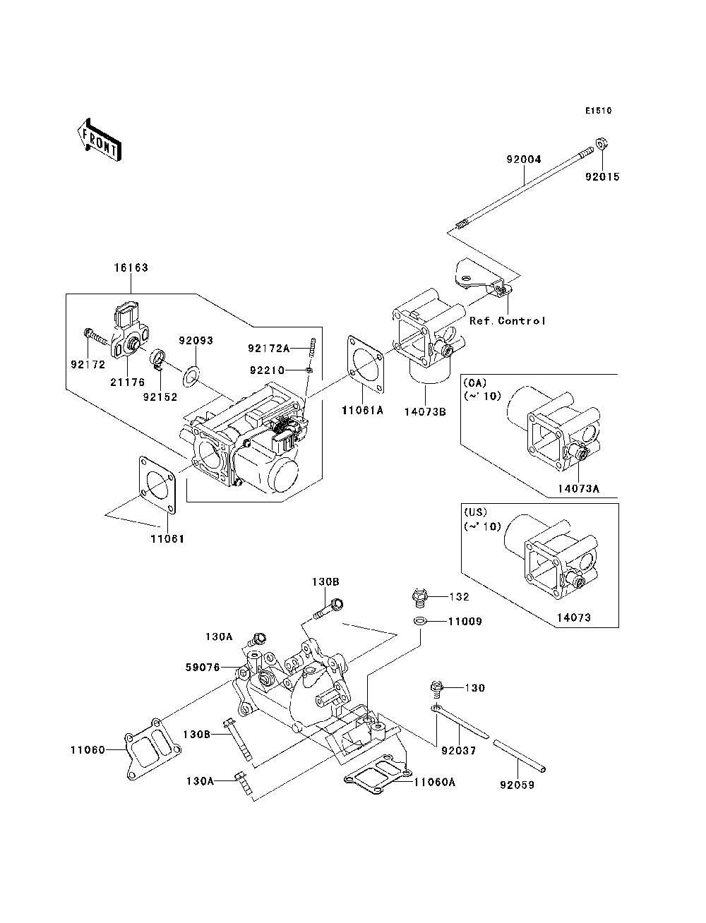 Throttle Diagram and Parts List for KAF620PDF 2013 Kawasaki Lawn Tractor Accessories