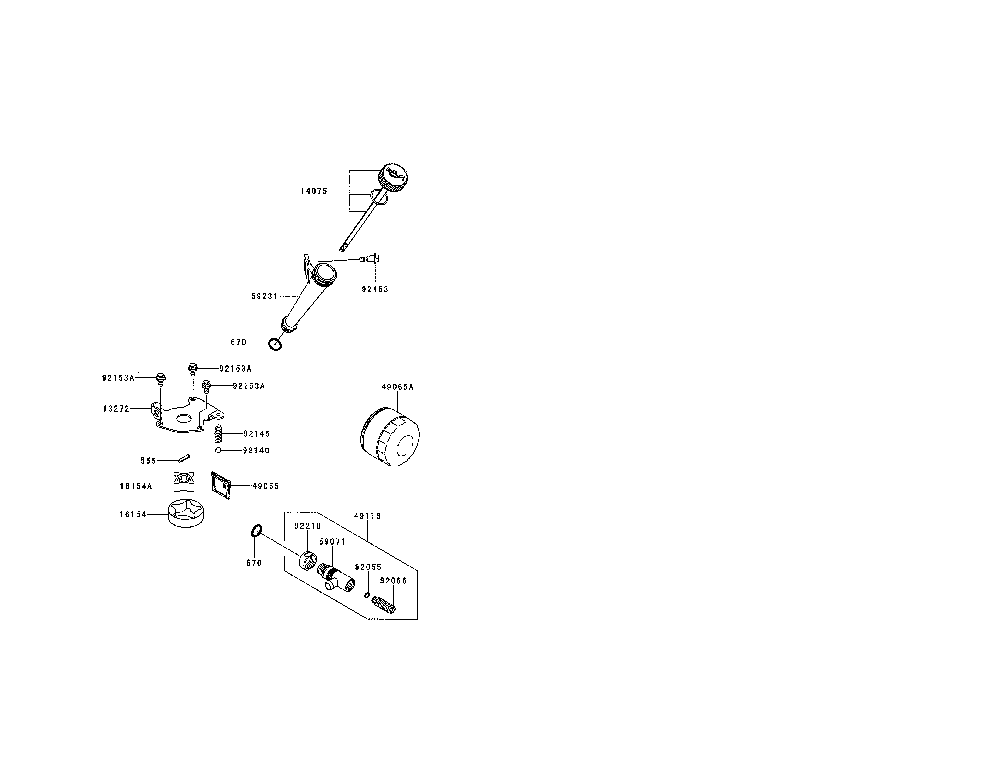 Lubrication-equipment Diagram and Parts List for FR730V-AS09  Kawasaki Engine