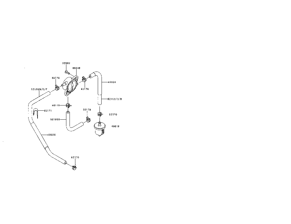 Fuel tank/fuel valve Diagram and Parts List for FR730V-BS07  Kawasaki Engine