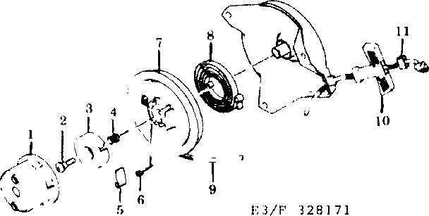 Recoil starter Diagram and Parts List for FA130D-1MP  Kawasaki Generator