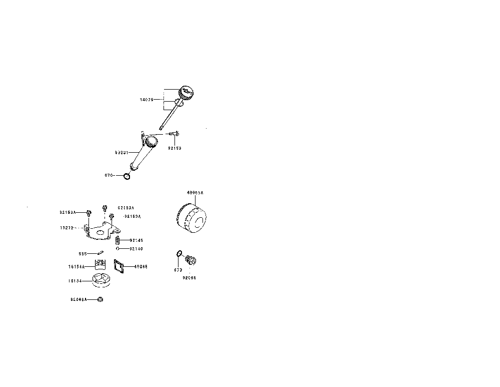 Lubrication-equipment Diagram and Parts List for FR691V-BS00  Kawasaki Engine
