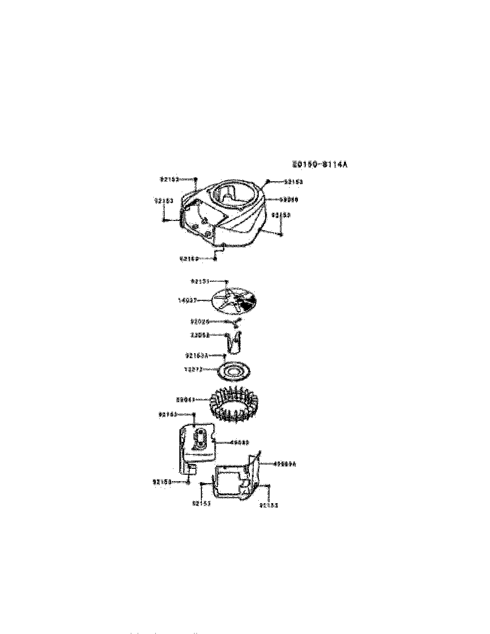 Cooling-equipment Diagram and Parts List for FR651V-AS28  Kawasaki Engine