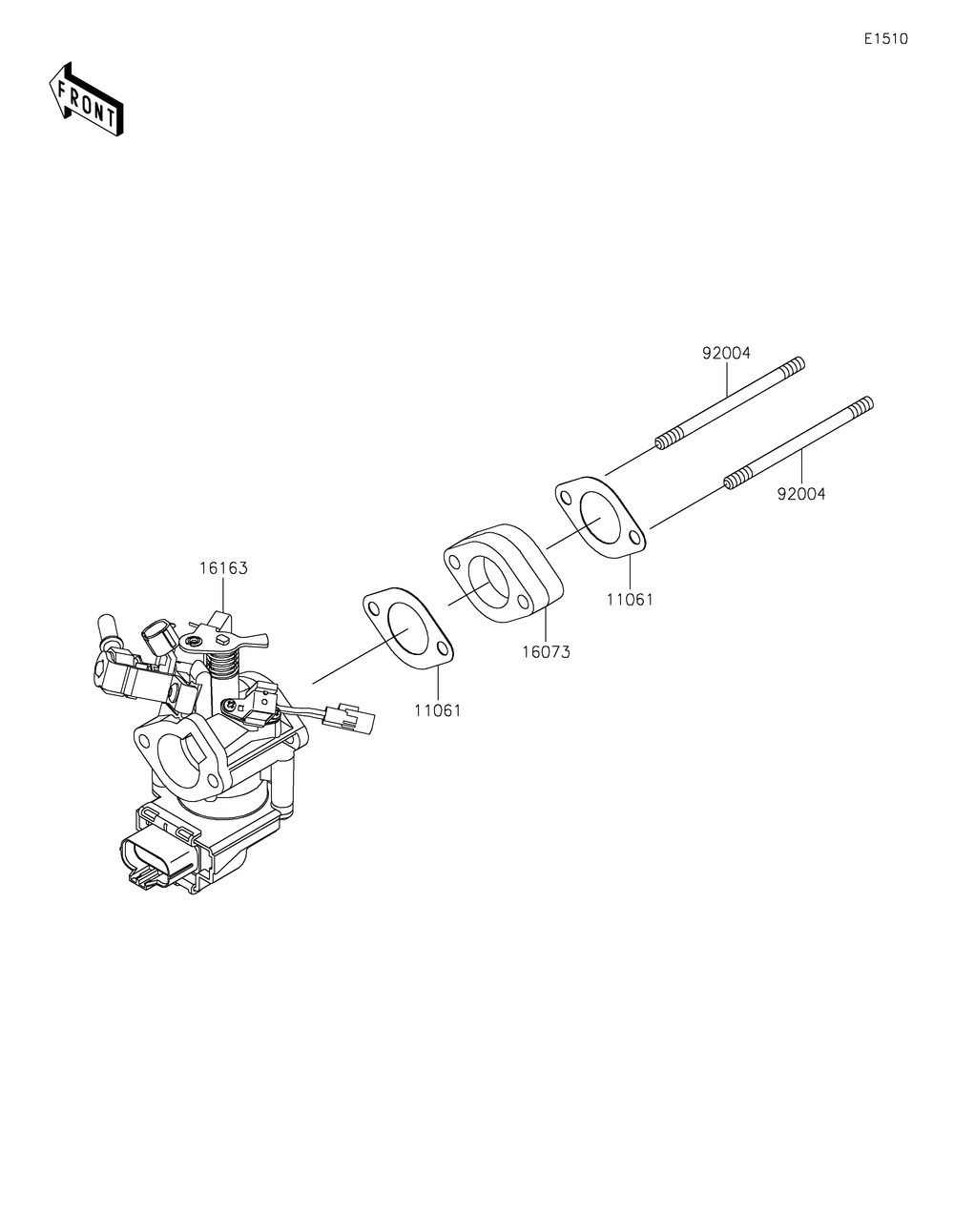 Throttle Diagram and Parts List for KAF400RLS 2020 Kawasaki Lawn Tractor Accessories