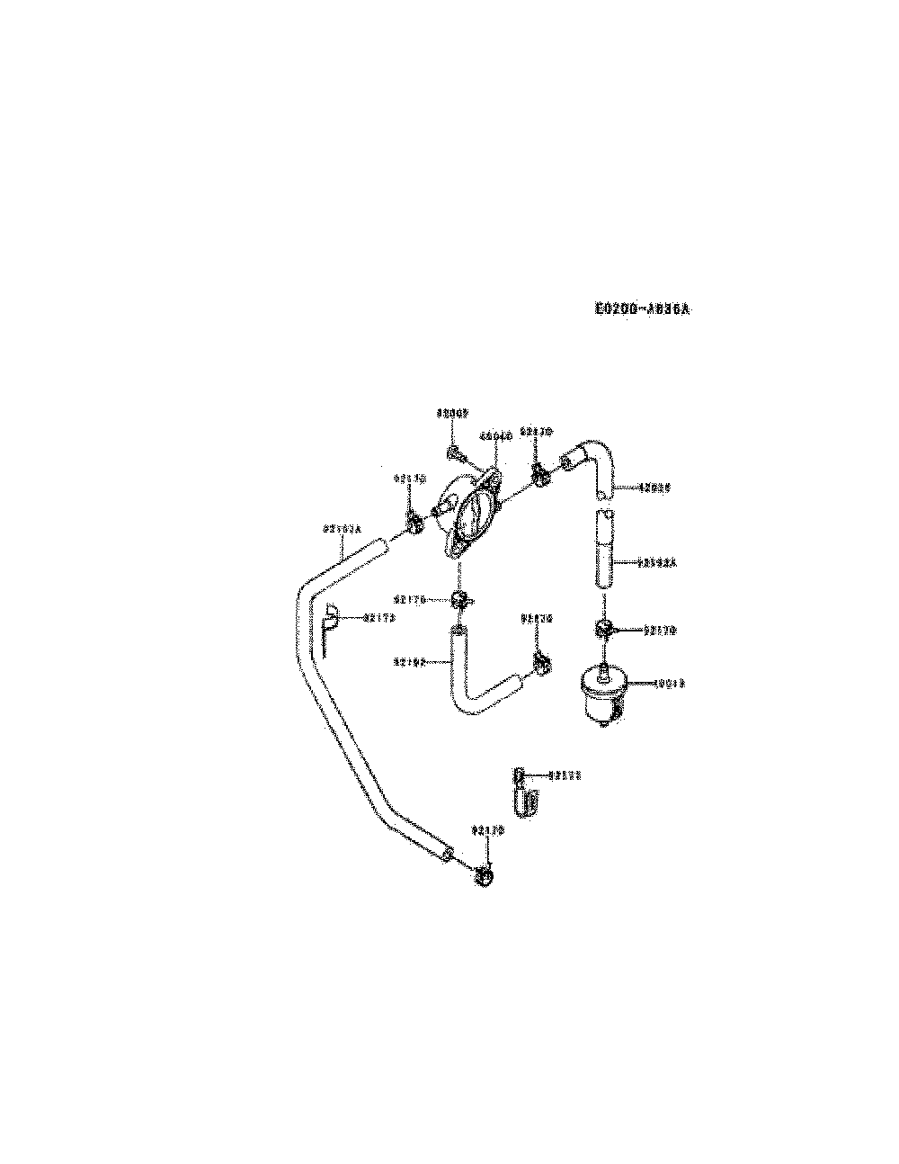 Fuel-tank/fuel-valve Diagram and Parts List for FR651V-AS28  Kawasaki Engine