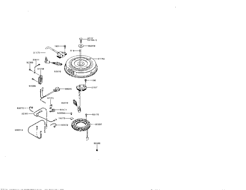 Electric-equipment Diagram and Parts List for FR730V-BS07  Kawasaki Engine