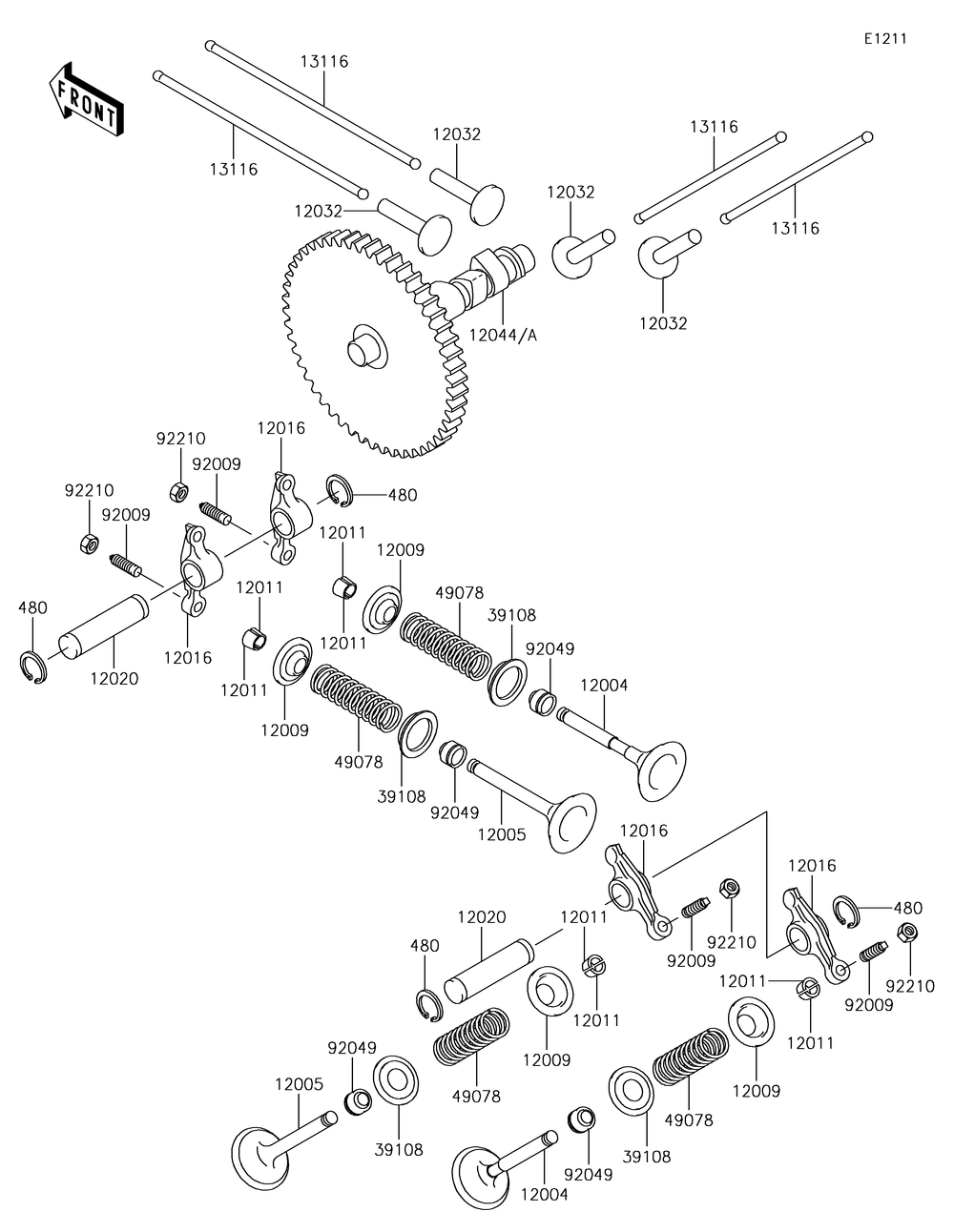 Valve Diagram and Parts List for KAF620RHF 2017 Kawasaki Lawn Tractor Accessories