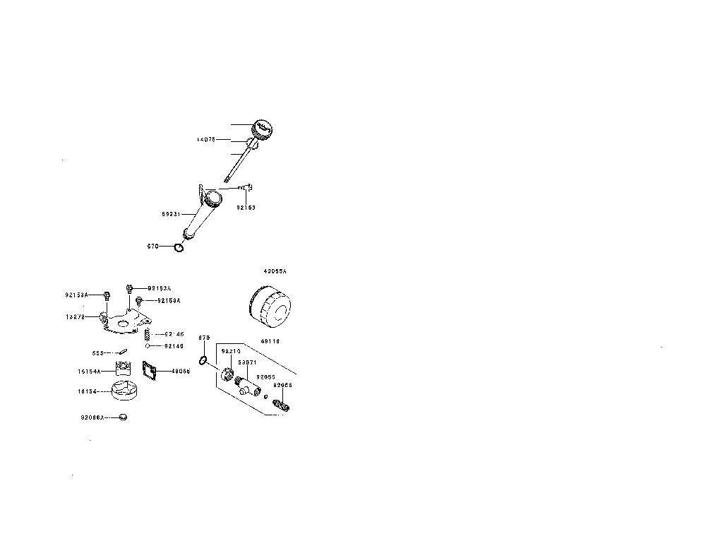 Lubrication-equipment Diagram and Parts List for FR691V-AS07  Kawasaki Engine