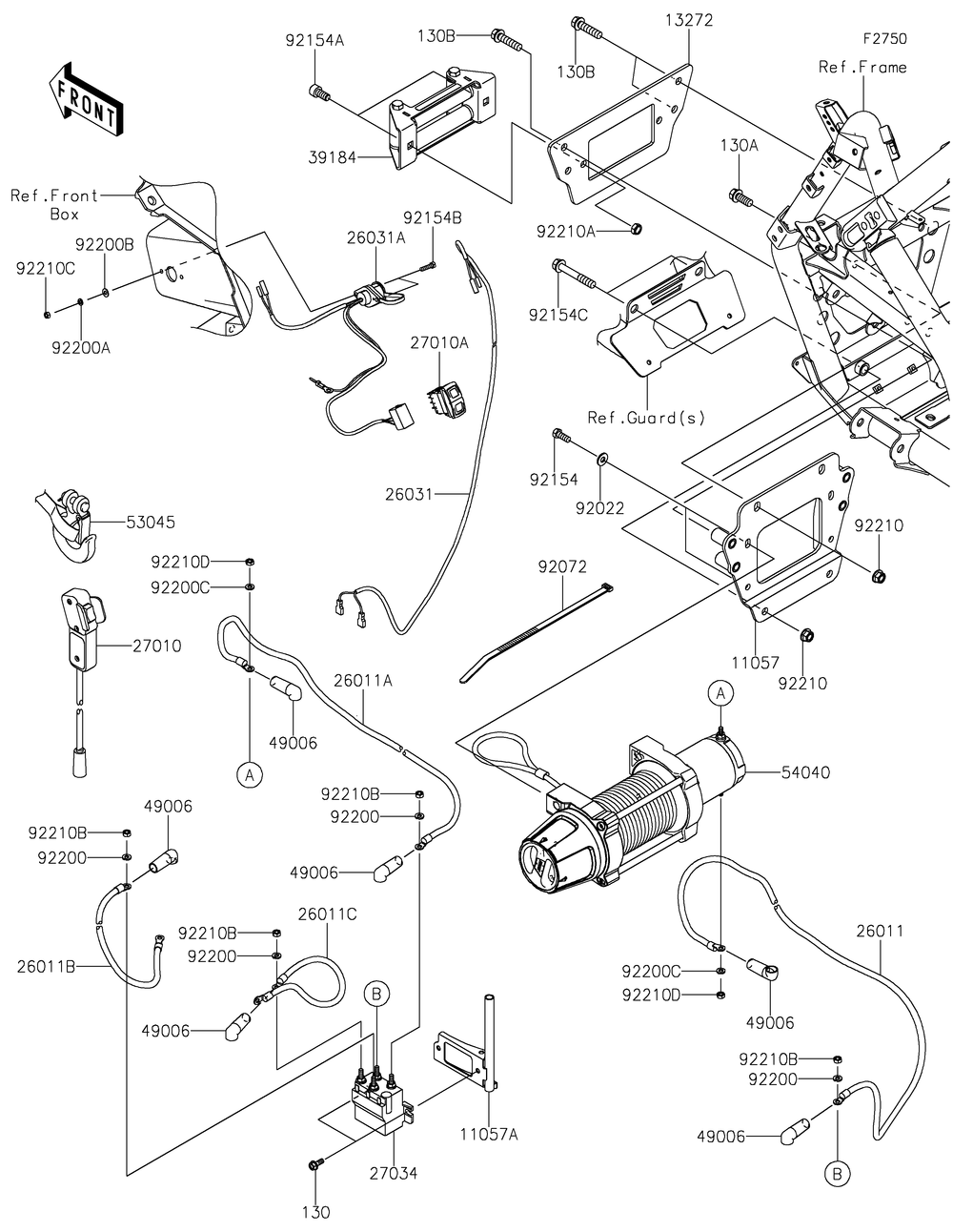 Other Diagram and Parts List for KRF1000BNFNL 2022 Kawasaki Lawn Tractor Accessories