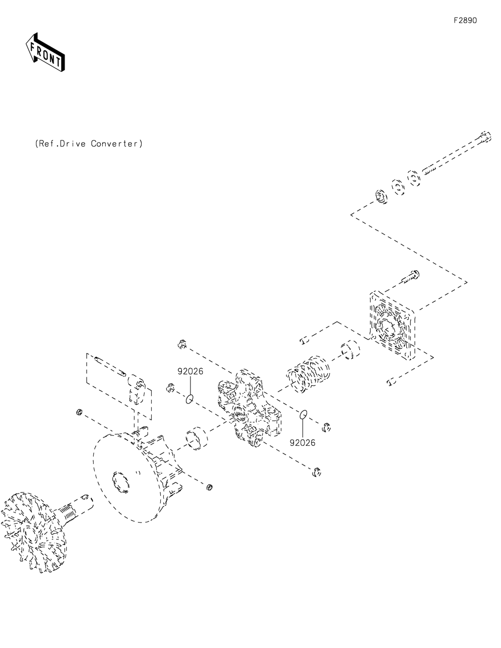 Optional Parts(Engine) Diagram and Parts List for KAF400RLS 2020 Kawasaki Lawn Tractor Accessories