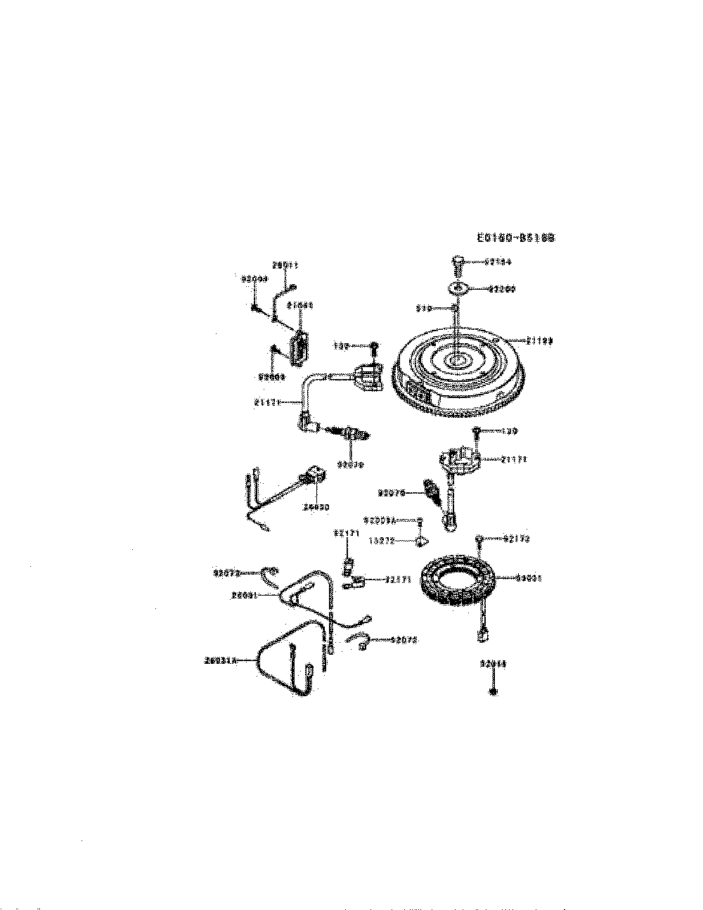 Electric-equipment Diagram and Parts List for FR651V-AS28  Kawasaki Engine