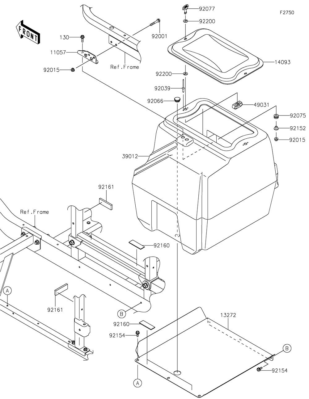 Other Diagram and Parts List for KAF820CMFNL 2021 Kawasaki Lawn Tractor Accessories