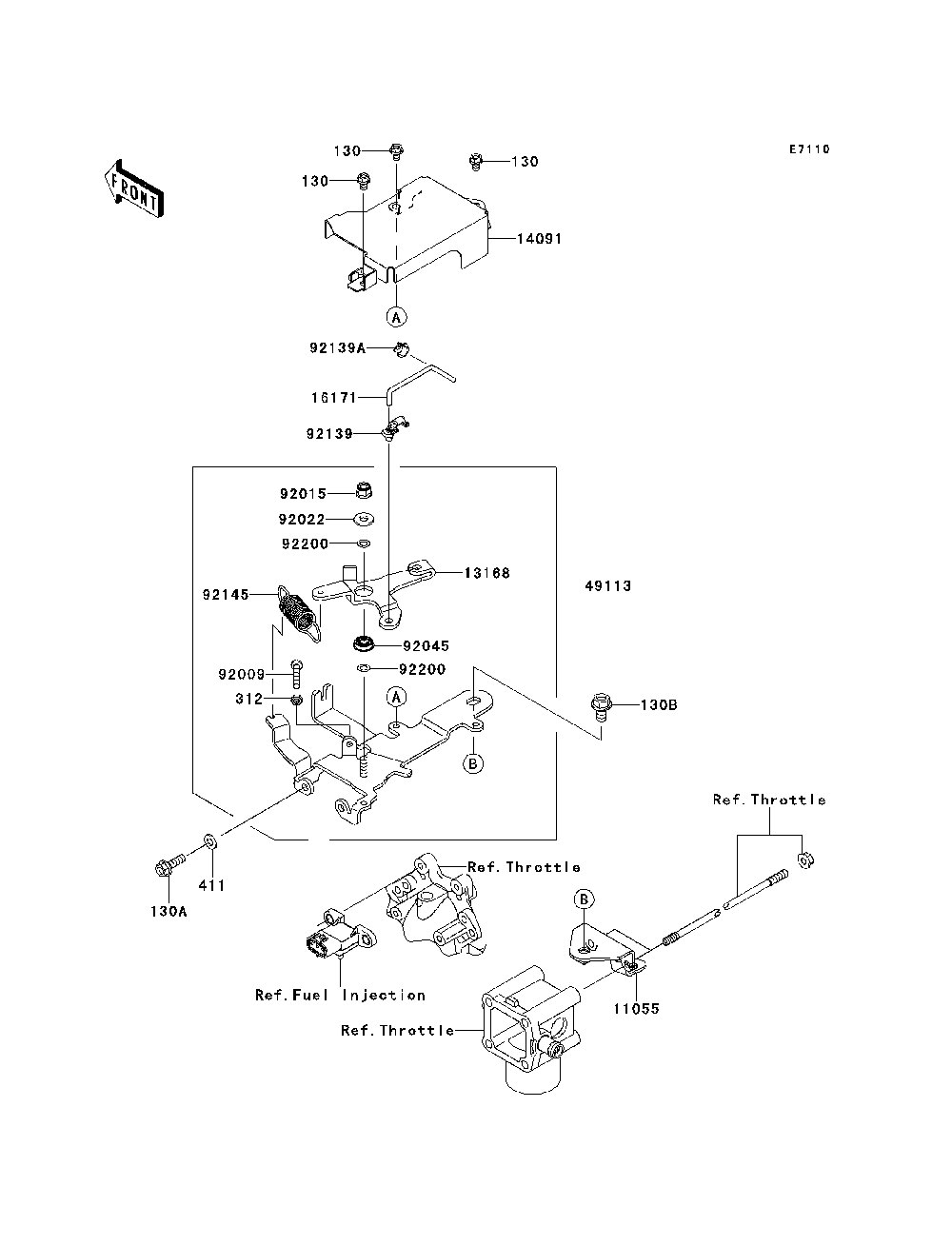 Control Diagram and Parts List for KAF620PDF 2013 Kawasaki Lawn Tractor Accessories