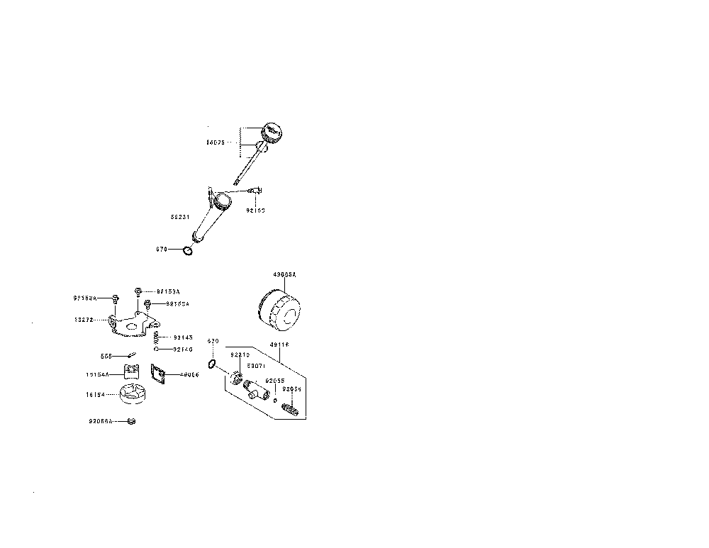 Lubrication-equipment Diagram and Parts List for FR651V-AS08  Kawasaki Engine