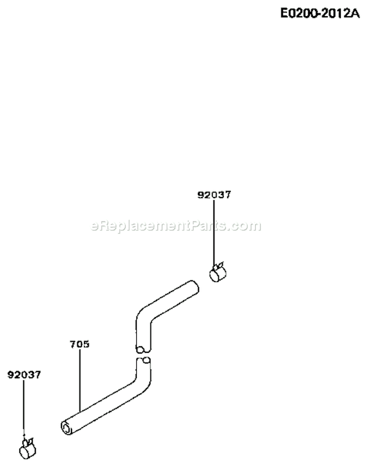 Page G Diagram and Parts List for FA076D AS07 Kawasaki Engine