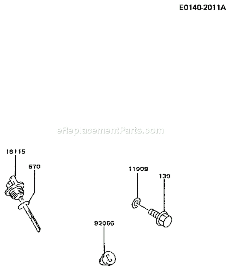 Page I Diagram and Parts List for FA076D ES05 Kawasaki Engine