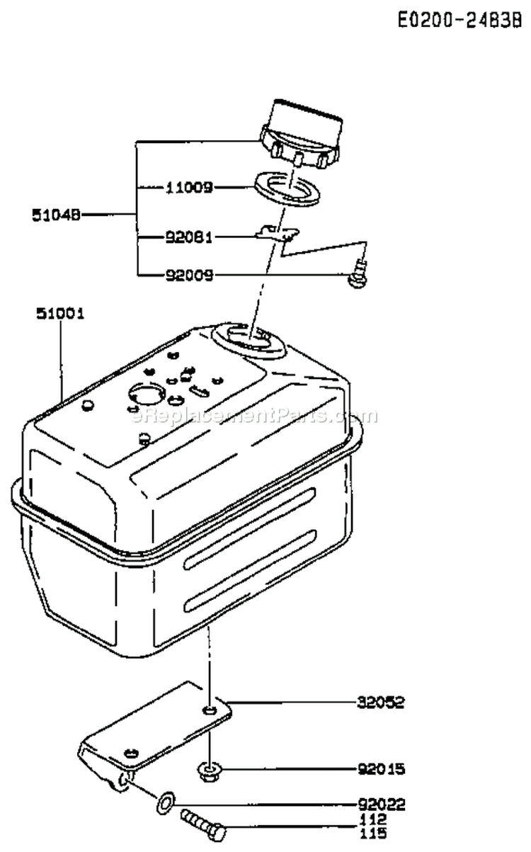 Page G Diagram and Parts List for FA130D BS19 Kawasaki Engine